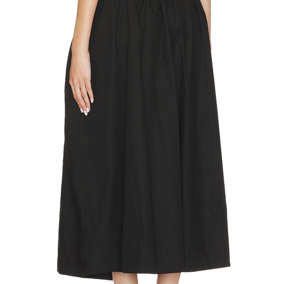 L’Academie Arman Poplin Set XS Black Crop Top & Maxi Skirt with Pockets - Picture 2 of 10